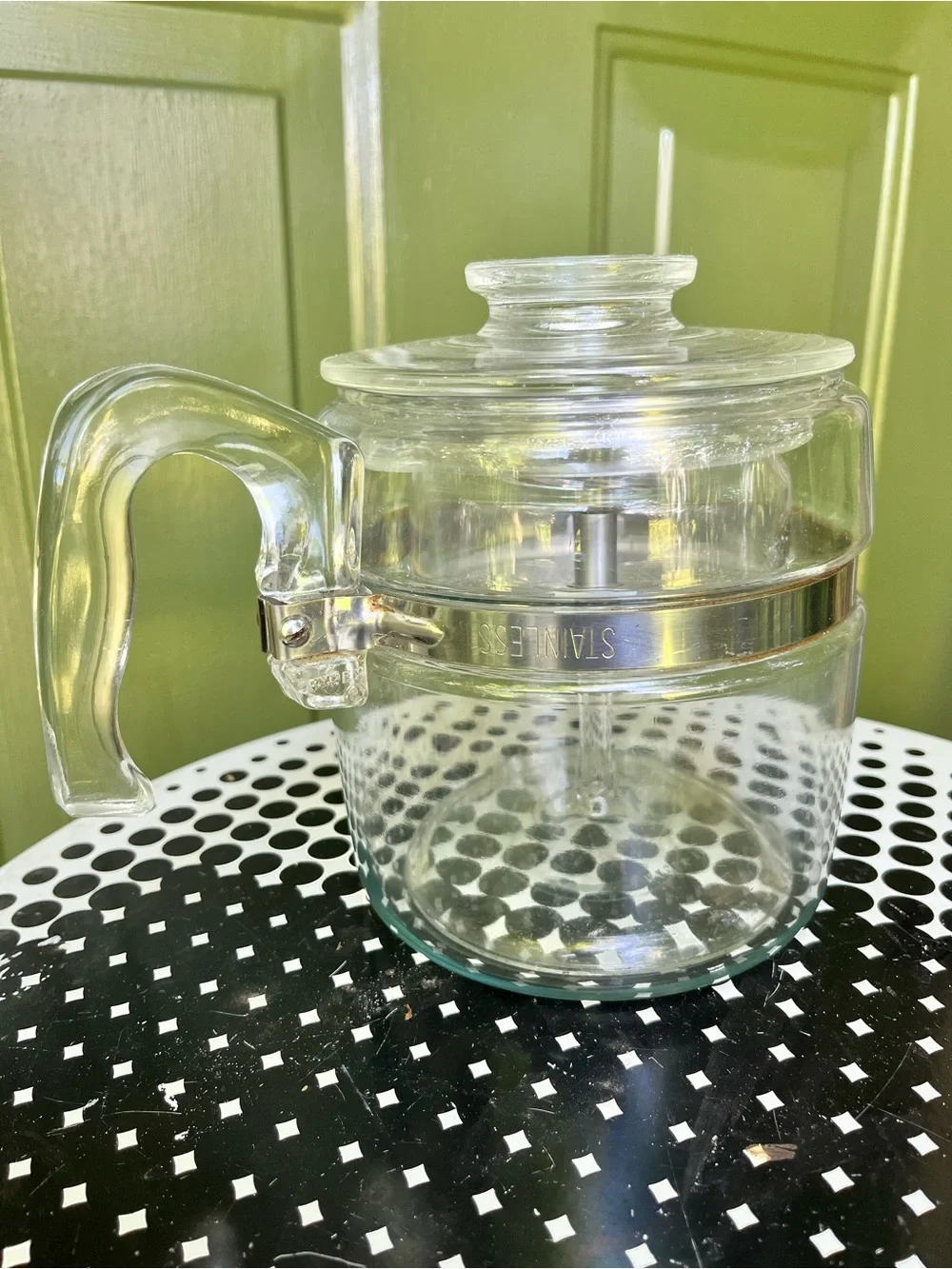 Pyrex Glass percolator coffee pot